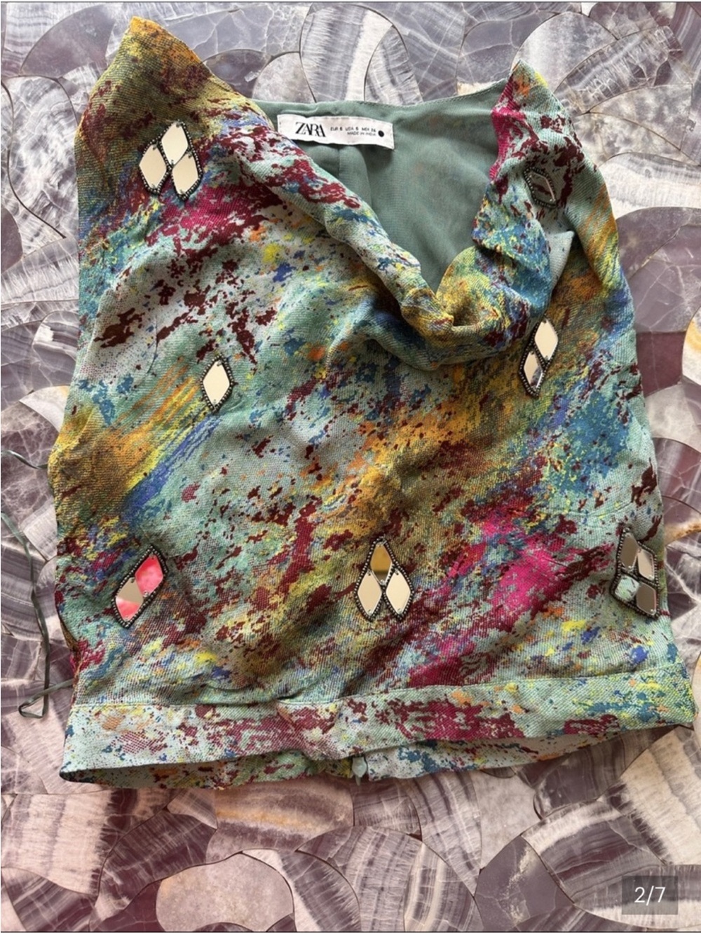 ZARA MULTI COLOR DRAPED SET - Picture 3 of 8
